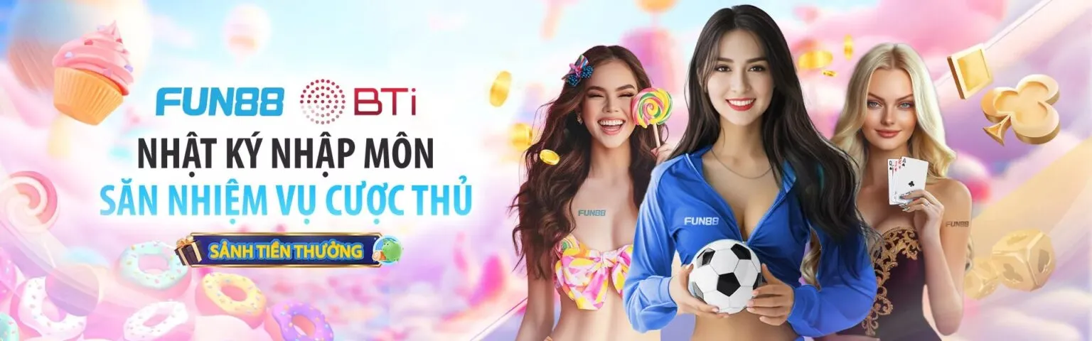 Banner Fun88 về dịch vụ trực tuyến cho người dùng Việt